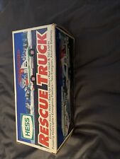 1994 Hess Toy Rescue Truck Emergency Ladder Truck, Lights Original Box - NOS picture