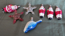 Darling Lot of 7 Vintage  Figural Christmas Lights untested picture