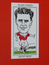 1990 WEST MIDLANDS CARD FOOTBALL MANCHESTER UNITED BUSBY BABES #2 GEOFF BENT picture