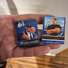 Lot Of 2 Vintage Joe Camel Max Hard pack Matchbooks Matches Genuine Cigarettes picture