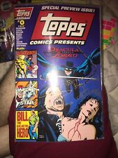 TOPPS COMICS  #0 SPECIAL ISSUE (1993) DRACULA V ZORRO Signed Don Mcgregor picture