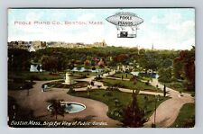 Boston MA-Massachusetts, Poole Piano Co, Aerial View, Vintage Postcard picture