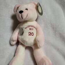 Timeless Toys Quarter Bear 2001 #20 Mississippi Plush Beanie Collectible picture