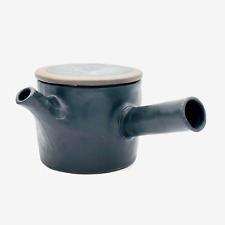 Urushi Stone Black Tokoname-yaki Kyusu - Japanese Teapot picture