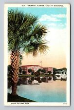 Orlando FL-Florida, Scene On Lake Eola, Antique, Vintage Postcard picture
