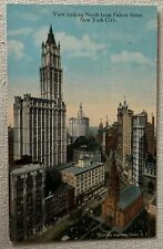 Brooklyn NYC NY City Looking Up Fulton Street Vintage Postcard Old Unposted picture