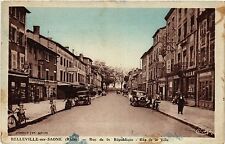 CPA AK BELLEVILLE-sur-SAONE - Rue de la Republique - Lower Town (451134) picture