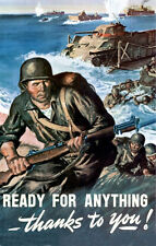 1943 WWII Poster 11X17 Ready For Anything #1 picture