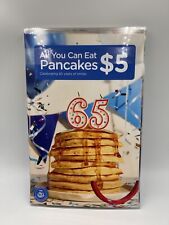 IHOP Restaurant Special Edition 65th Anniversary All You Can Eat Pancakes Menu picture