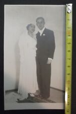  Greece Volos Marriage Newly weds. real Photo PC size 13.9 cm height x 8.65 cm  picture