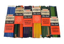 Lot of 50+ Venus Unique Thin Lead Colored Pencils w/ Packaging Mostly Unused picture