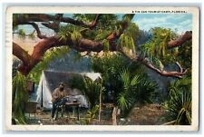 1921 A Tin Can Tourist Camp Grove Tent St. Petersburg Florida FL Posted Postcard picture