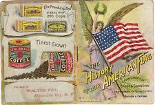 1898 Chase & Sanborn History of Our American Flag Booklet Coffee Tea picture
