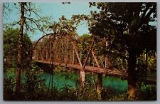 Hardy Arkansas Old Bridge Spring River c1964 Chrome Postcard picture