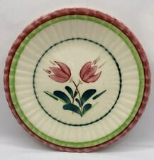 Vintage STANGL Signed And Numbered Pottery Salad Plate Floral Hand Painted  ~ 8