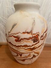 Nemadji Pottery Vase  Large Rust/Brown    picture