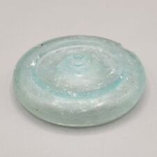 Antique Reis Glass Canning Jar Lid Narrow Mouth Late 1800's Aqua picture