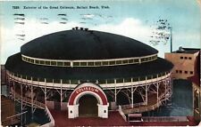 Exterior Great Coliseum Saltair Beach UT Divided Postcard c1912 picture