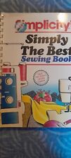 Simplicity's Simply the Best Sewing Book 1988 Spiral Bound Softcover Illustrated picture