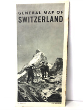 Switzerland- Vintage Switzerland Map From Tourism Office picture