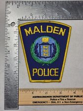 AAB1 Police patch Massachusetts Malden with stain picture