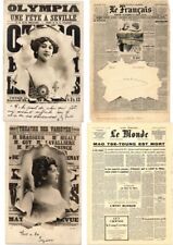 ADVERTISING, NEWSPAPER PRINTING 13 Vintage postcards MOSTLY pre-1940 (L5504) picture