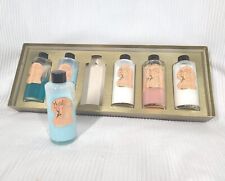 Vtg 50s Youth Glo Cosmetic Gift Set wBox Glass Jar Bottle MCM Pinup Vanity OOAK  picture