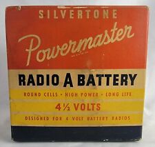RARE Vtg SILVERTONE Powermaster Radio A BATTERY 4.5 Volts picture