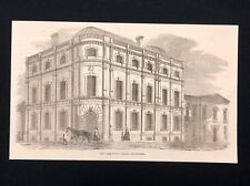 1857 Antique Newspaper Print, New Free Public Library at Norwich picture
