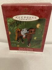 Hallmark KEEPSAKE 2001 A Pony For Christmas 4th in Series Horse Ornament picture
