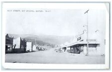 c1940's Main Street Business Section Hot Springs Montana MT Unposted Postcard picture