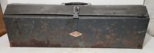 VINTAGE S-K TOOL BOX  Hip Roof Old Metal Large 32x8x10 S&K SK picture