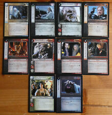 Lord o the Rings CCG Realms of the Elflords 9 x different Rares + 1 X Rare Foil picture