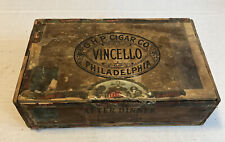 Vincello Cigar Box 1917 Tax Stamp After Dinner G.H.P. Cigar Co. Philadelphia Pa. picture