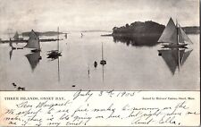Scenic View, Three Islands, Onset Bay MA Undivided Back c1905 Vtg Postcard K57 picture