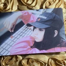 Wonhee ILLIT SUPER REAL Edition Celeb K-pop Girl Photo Card Black Cap Pink picture