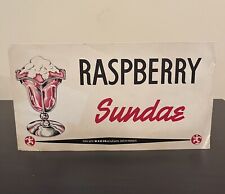 Antique 1940s Soda Fountain/ice Cream Shop ORIGINAL Display Sign - Richardson picture