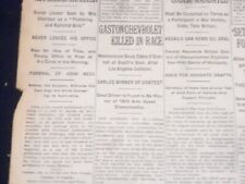 1920 NOVEMBER 26 NEW YORK TIMES - GASTON CHEVROLET KILLED IN RACE - NT 8460 picture