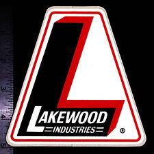 LAKEWOOD Industries - Original Vintage 1960's 70's Racing Decal/Sticker - 5 inch picture