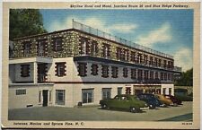 Skyline Hotel Motel Blue Ridge Parkway North Carolina Postcard c1940s picture