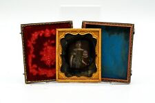 Antique 1/6th Plate Daguerreotype Young Mother & Chubby Baby Jewelry Hand-Tinted picture