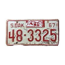 South Dakota Vintage 1967 Metal License Plate (48-3325) picture