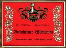 Lovely Red Knight Emblem Bodenheimer Mosel  German Wine Label picture