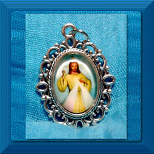 Divine Mercy of JESUS Catholic Medal Pendant 1-1/4
