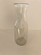 Vintage Anchor Hocking Clear Glass Milk Jug Bottle with 