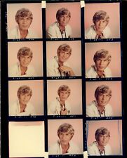 BR57 Rare Orig Color Contact Sheet Photo HANDSOME BLOND CELEBRITY Actor Doctor picture