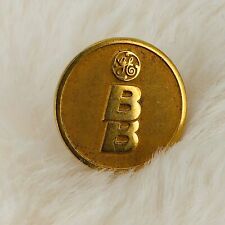 Vtg General Electric BB Gold Tone Tie Tack Lapel Pin Diesel Electric Train picture
