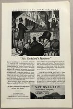 Vintage 1949 Original Print Advertisement Full Page -  National Life Insurance picture