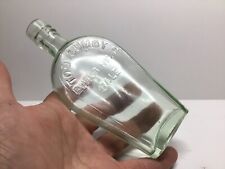Antique Tom Bumby Coffin Shaped Whiskey / Liquor Flask. picture