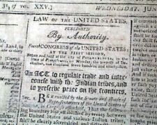 Two (2) GEORGE WASHINGTON Act & Letter PAUL REVERE Church Bells 1796 Newspapers picture